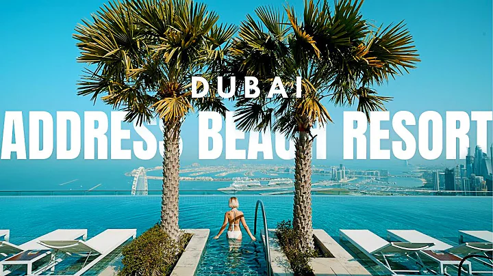 Address Beach Resort, Highest Infinity Pool In The World  | 8K 60fps Full Tour