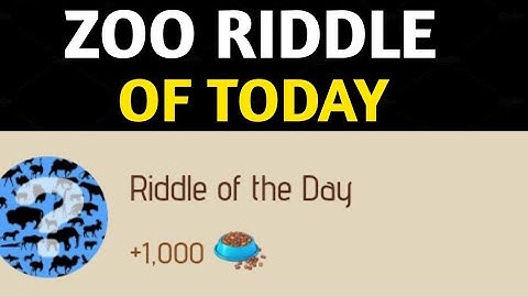 Riddle Of The Day Zoo 15 January | Zoo Riddle Of The Day | Riddle Of The Day Zoo Airdrop