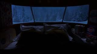 Car Winter Camping with blizzard..Snowfall and Wind sounds mp3