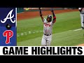 Ronald Acuña Jr., Adam Duvall lead bats in Braves' win | Braves-Phillies Game Highlights 8/9/20