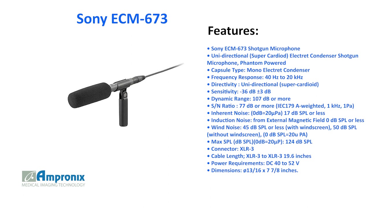 Sony ECM-673 Shotgun Microphone Sales | Service | Repair