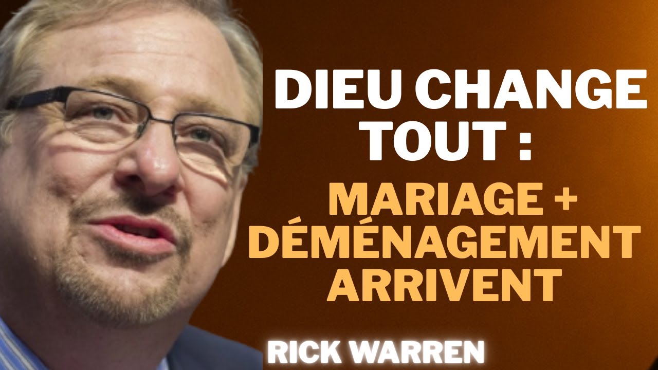DIEU TE CONFIRME : TON MARIAGE SERA ACCOMPAGNÉ D’UN DÉMÉNAGEMENT