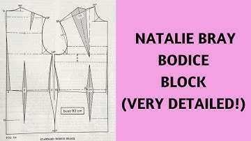 HOW TO DRAFT THE NATALIE BRAY BODICE BLOCK (VERY DETAILED!)