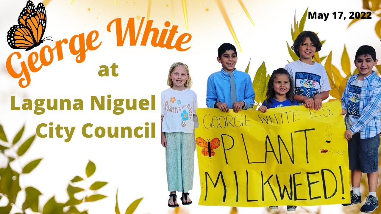 White Elementary School Students Advocate for Milkweed at Laguna