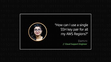 How can I use a single SSH key pair for all my AWS Regions?