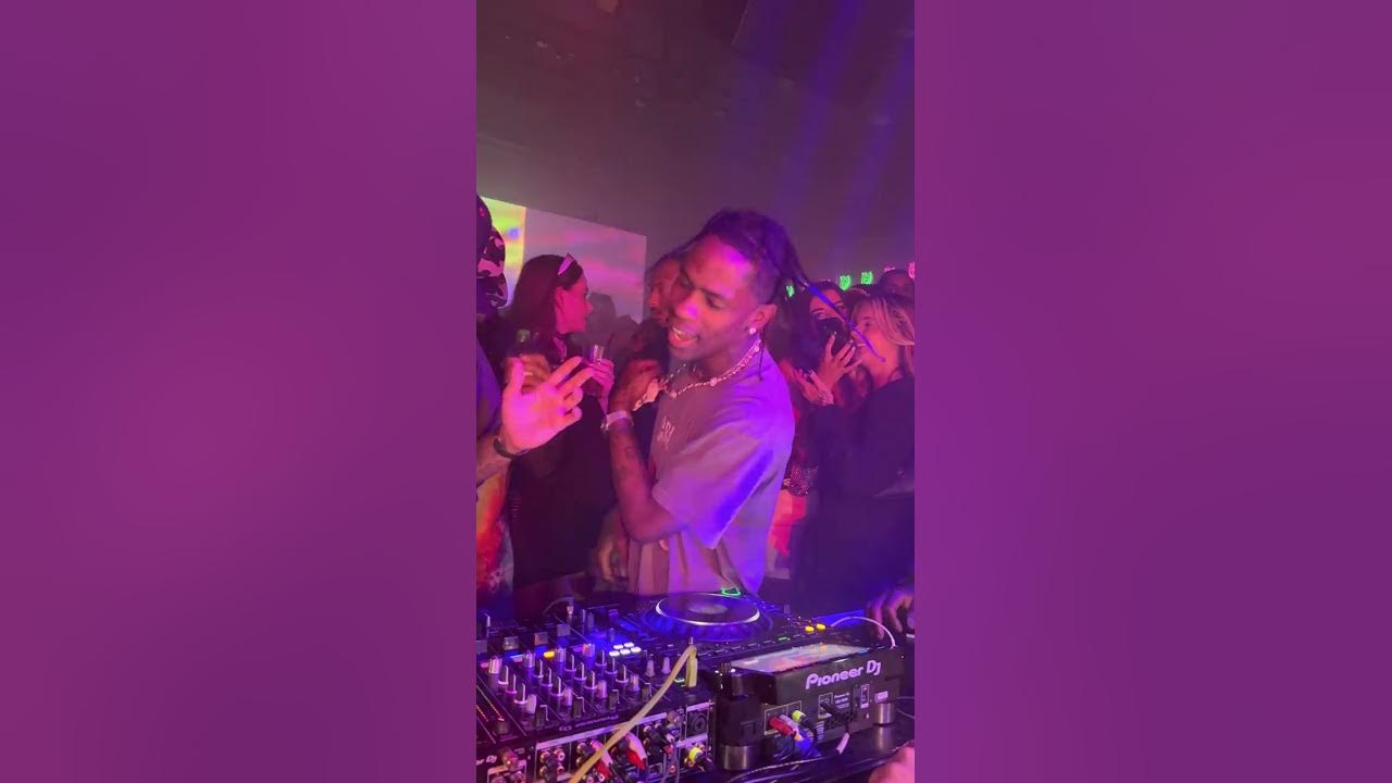 Travis Scott Reacts to Central Cee's Doja in London Club Travis Scott Reacts to Central Cee's Doja in London Club
