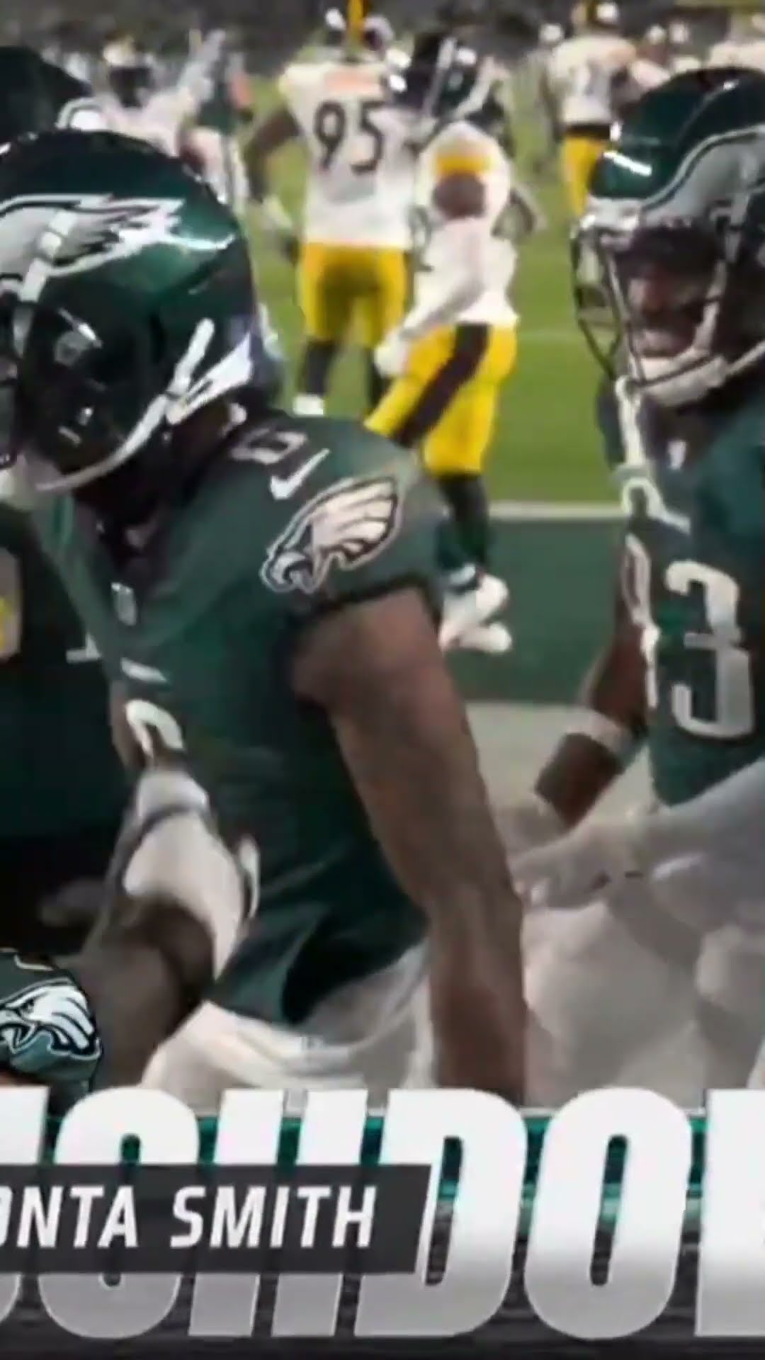 Jalen Hurts to DeVonta Smith FOR THE TD!!! Hurts in FULL COMMAND ?? Eagles vs Steelers Highlights