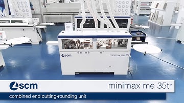 SCM minimax me 35tr - edgebander with combined end cutting rounding unit