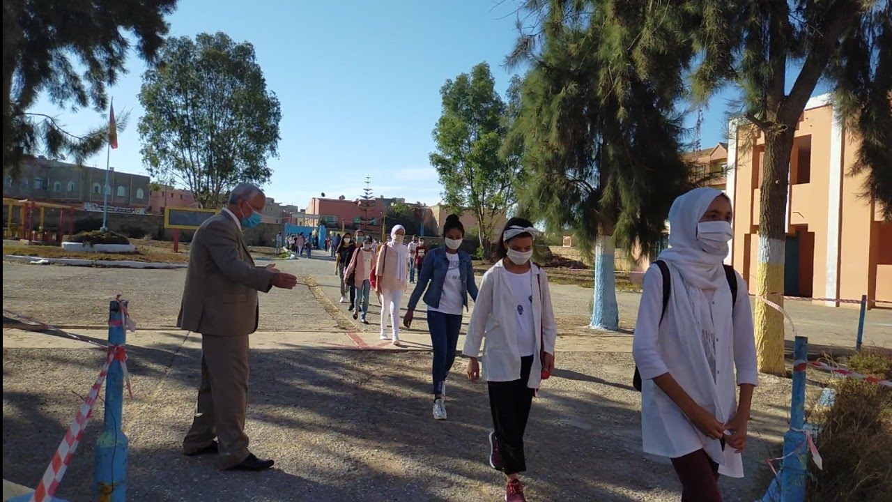 الدخول المدرسي زمن كورونا - بالثانوية الإعدادية يوسف بن تاشفين