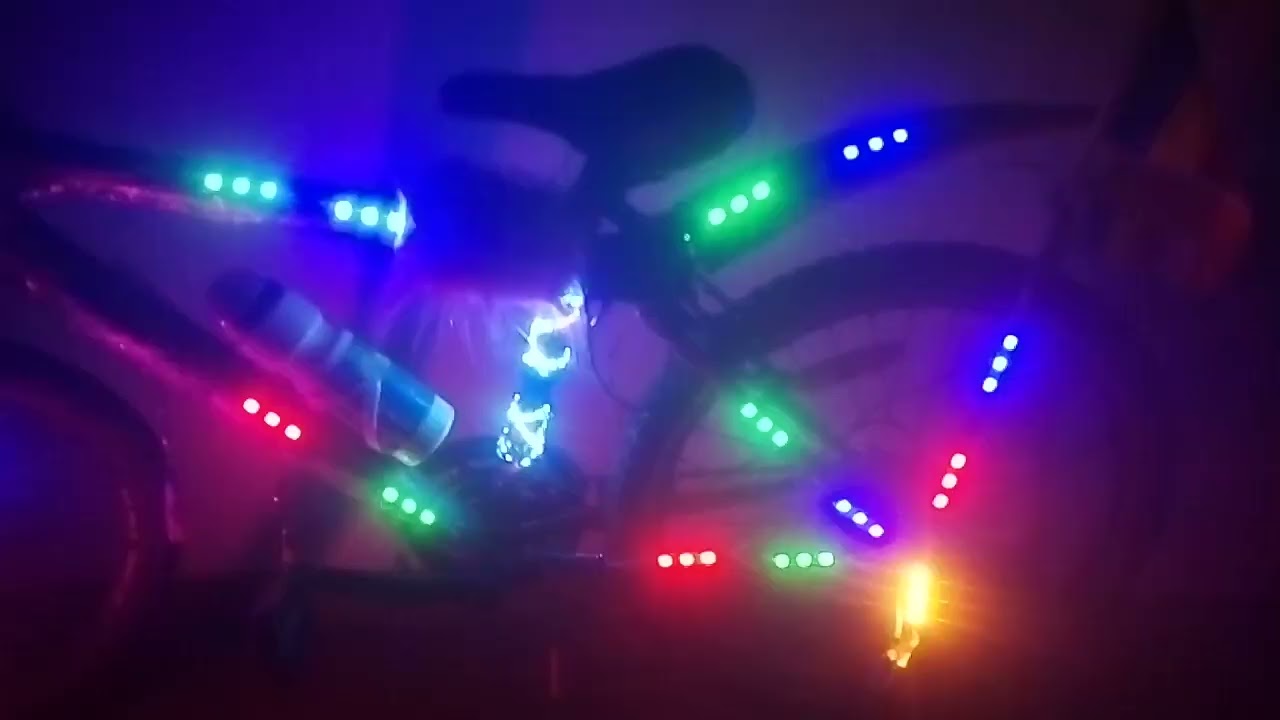 rgb led light bicycle (1) YouTube