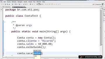 Universidade XTI   JAVA   036   Métodos com Parâmetros