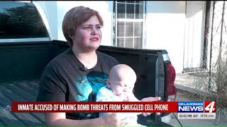 Bomb threats at Enid business made by prison inmate using contraband mobile phone