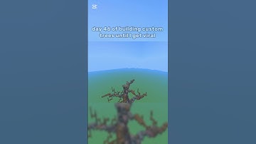 Day 46 of building custom trees until I get viral. #minecraft #timelapse #shorts #fyp #blowup