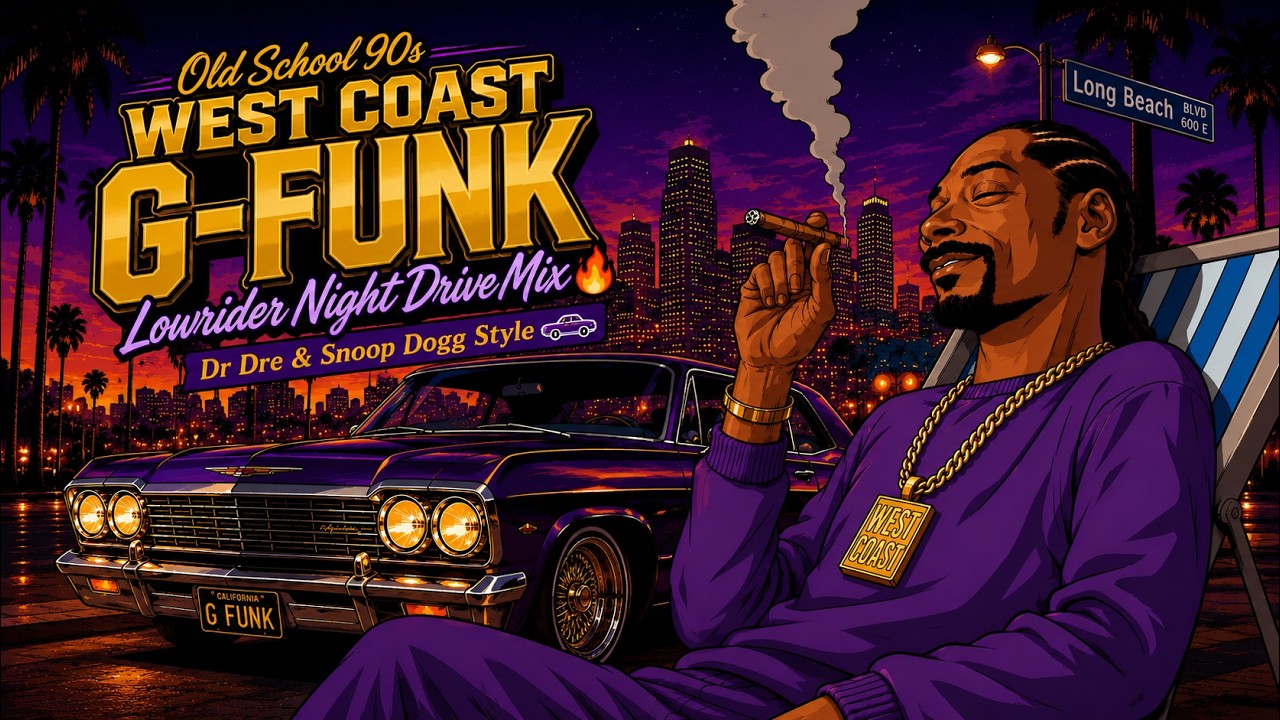 Old School 90s West Coast G-Funk 🔥 Lowrider Night Drive Playlist