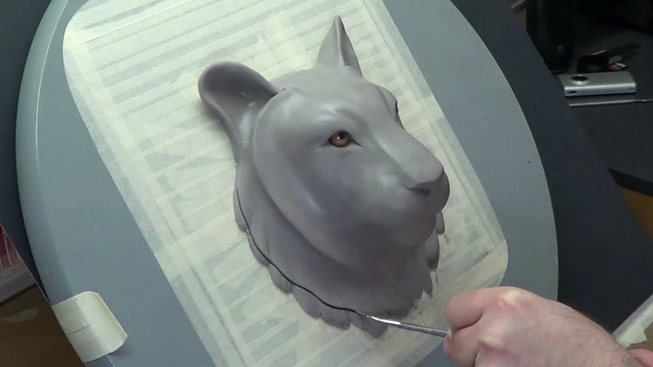 Tiger face, Part 6: Sculpting fur - YouTube