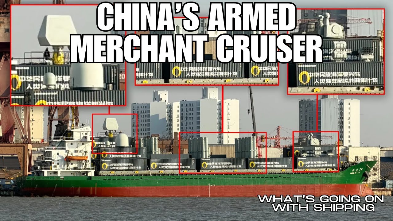 China Arms a Container Ship | Picket/Surveillance | First Strike | Cost Effective | Expendable