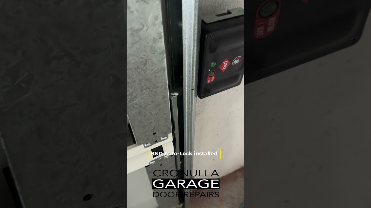B&D Auto-lock Installed on this new B&D Icon garage door  