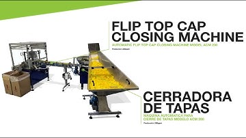 FLIP TOP CAP CLOSING MACHINE