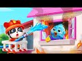 BABY BUS FIRE 🚒🔥 SAFETY 🦺 EMERGENCY _ NEW BABY PANDA' S FIRE SAFETY android gameplay#babybus