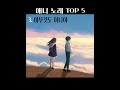 인기 있는 애니 노래 피아노 TOP 5 플레이리스트 Playlist