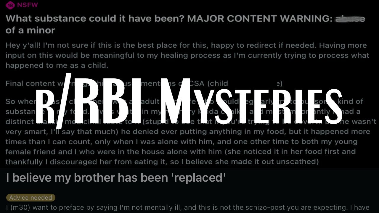 Тревожные тайны r/RBI