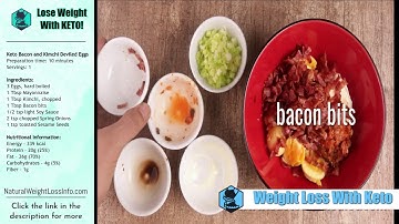 Easy Low Carb Keto Snack | Bacon and Kimchi Deviled Eggs Recipe
