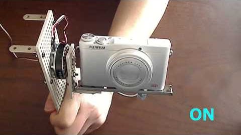 Camera rotated around the 2nd (tilt) axis: ブラシレス(試5.2)