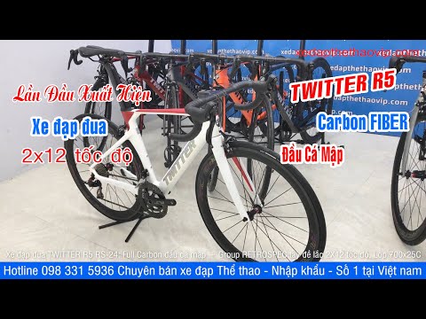 Video Lần đầu xuất hiện xe đạp đua 2x12 tốc độ TWITTER R5... - youtube