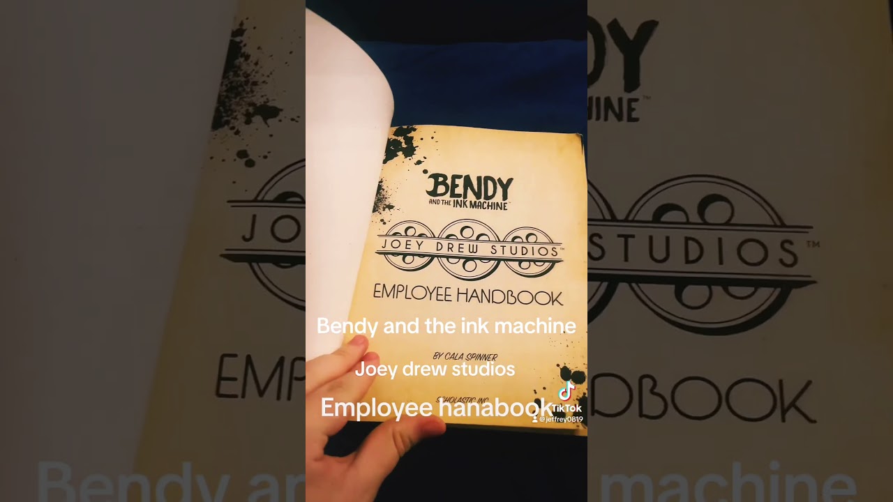 Bendy and the ink machine Joey drew studios employee hanabook