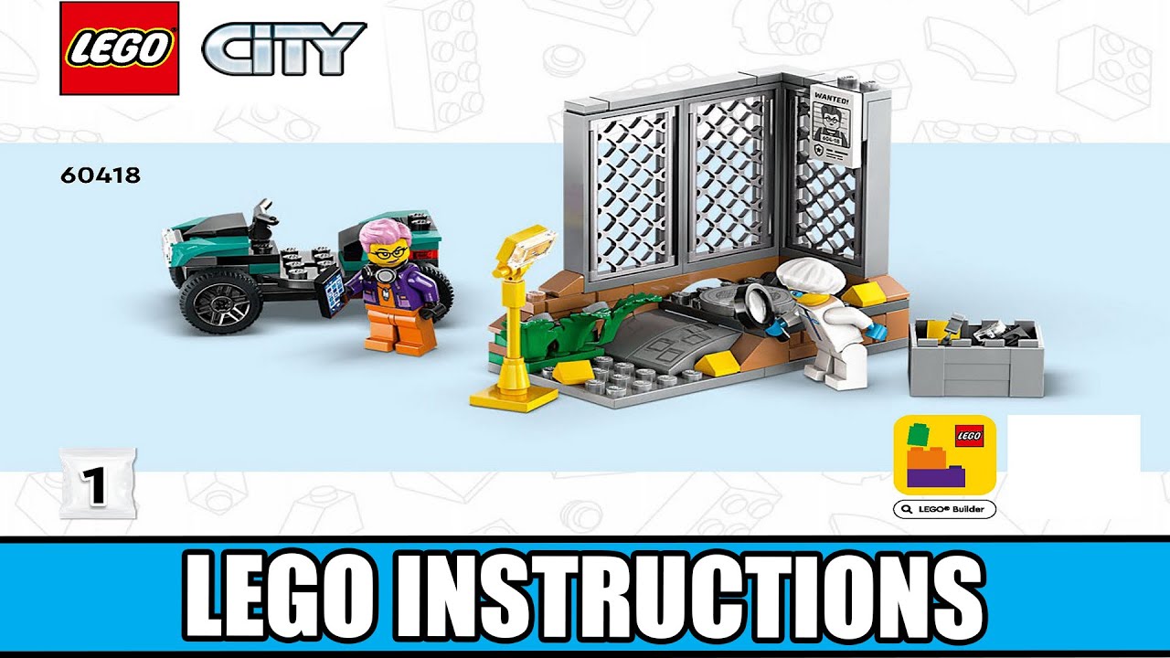 City - Police Mobile Crime Lab Truck LEGO instructions