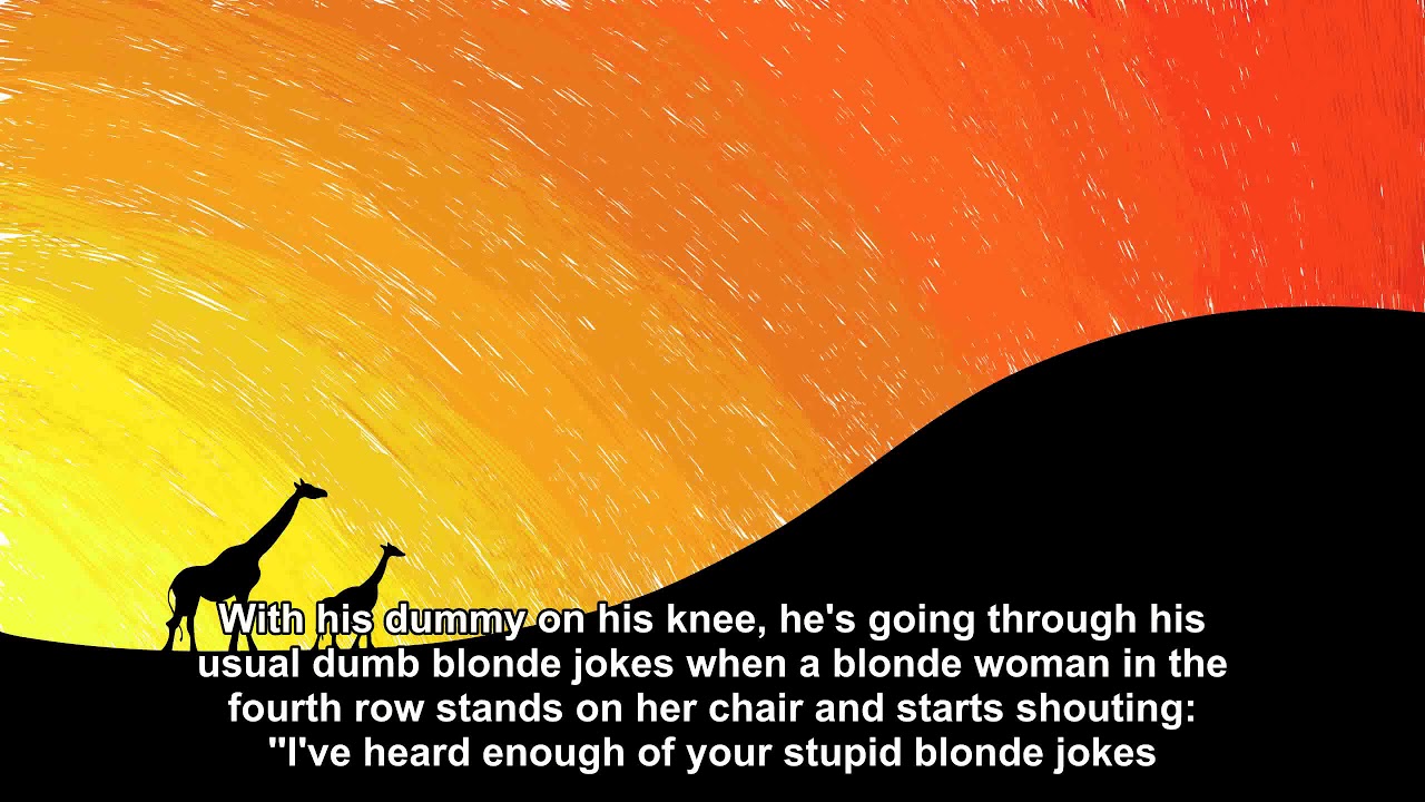 Another Dumb Blonde A young ventriloquist is [Joke Story] YouTube