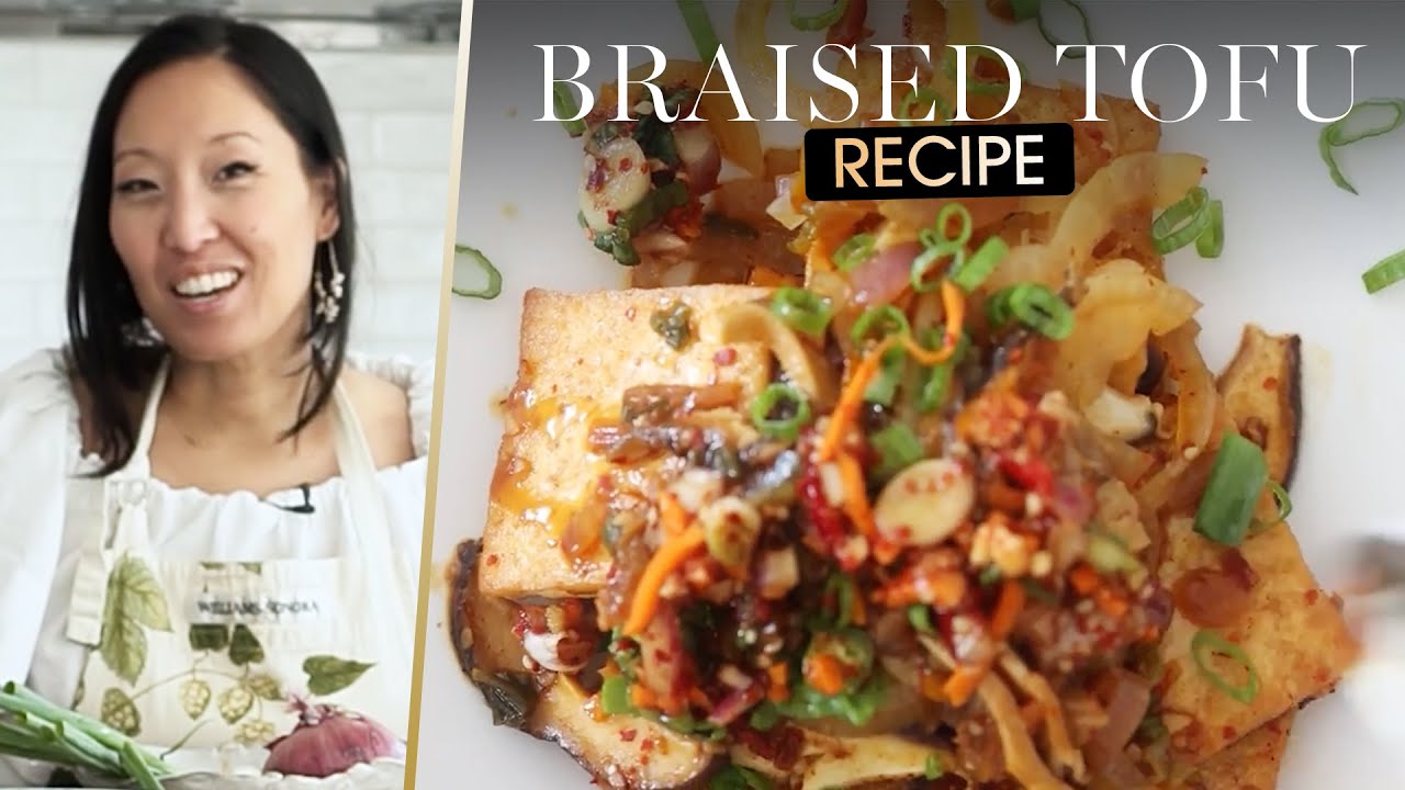 How To Make Braised Tofu   Dooboo Jorim   Recipe   In The Kitchen With The Korean Vegan