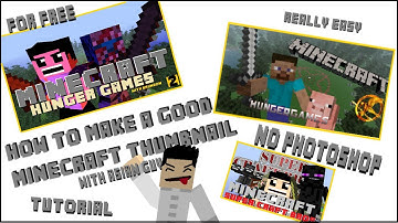 How To Make A Minecraft Thumbnail Without Photoshop (REALLY EASY)