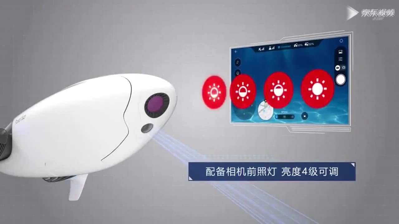 New PowerVision Powerdolphin Wizard Water Surface Drone with 4K UHD Camera, Remote Controller & Mobi