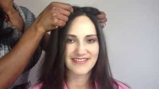 How to apply Enchantop Hair Topper | How to properly attach a human hair topper on fine hair