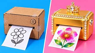 BILLIONAIRE vs BASIC Art Challenge 🎨💎 Creative Ideas And Hacks by 123 GO! GOLD