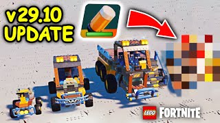 How to make a CAR with STEERING WHELL in Fortnite Lego 29.10 Update!