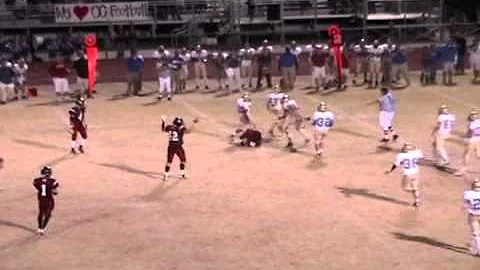 Eddy Beuerlein 09 Football high-lights #13, Lineba...