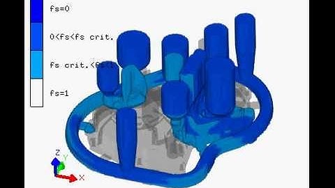 Sand Casting Simulation: Solidification Progress