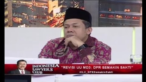 ILC - PROF MAHFUD MD BUNGKAM FAHRI HAMZAH TENTANG UU MD3