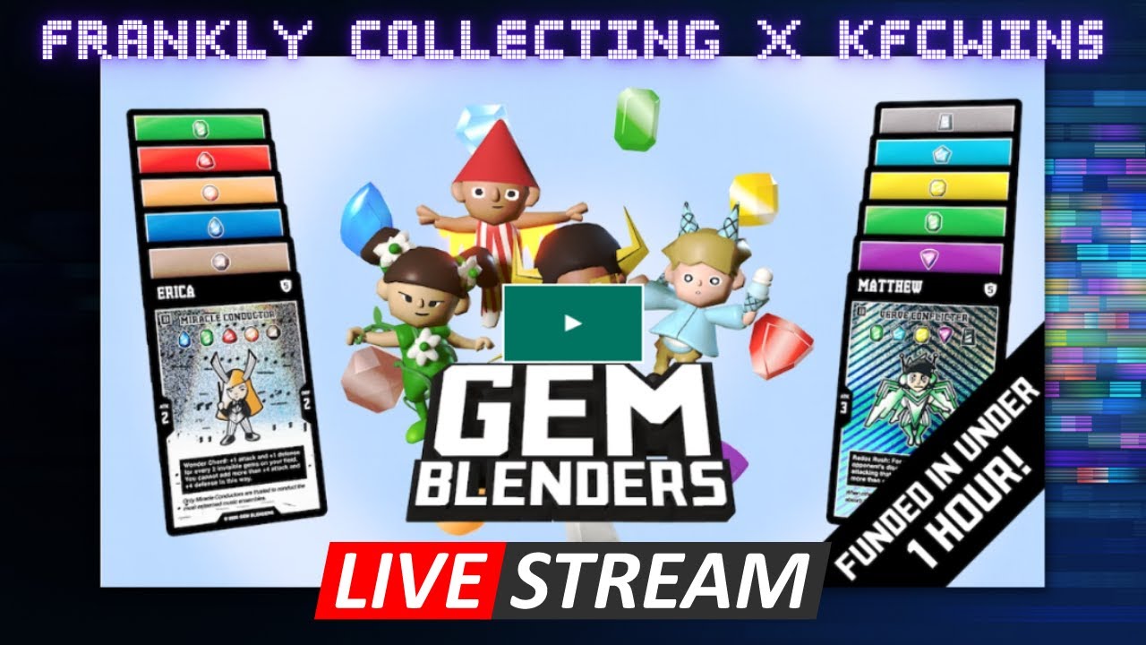 Gem Blenders TCG Kickstarter Interview LIVE YouTube