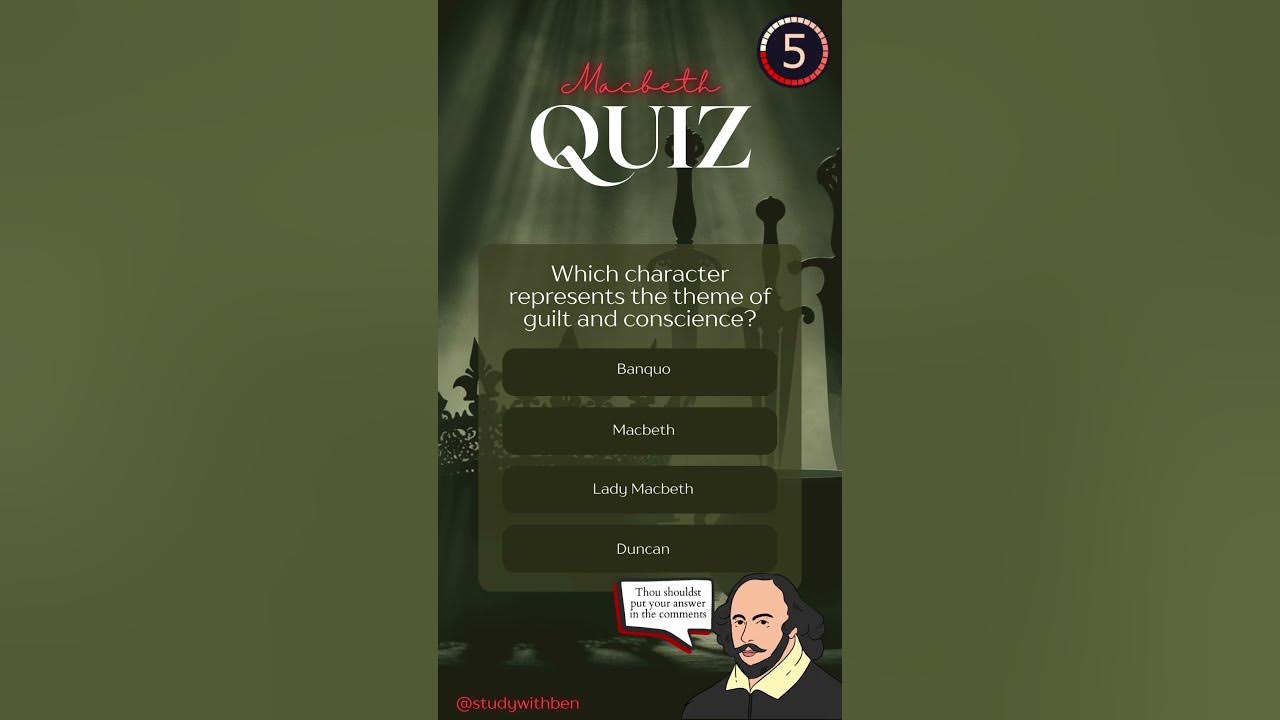  unravel macbeth quick shakespeare quiz youtube