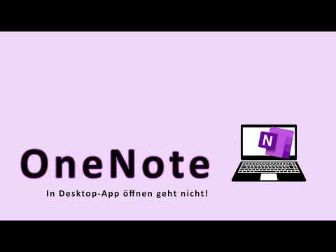 OneNote in Desktop App öffnen geht nicht