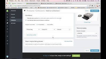 Selling online in 30min with Shopify - Part 4 - Setting up Collections and Categories
