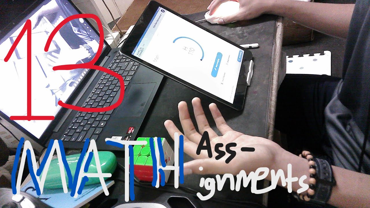 Attempting to finish all my 9 MATH assignments today :P - YouTube