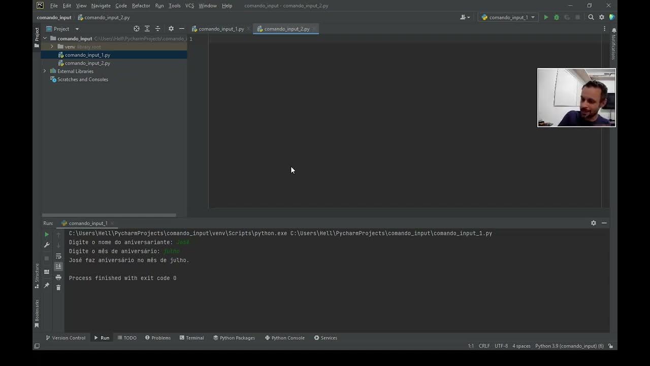 Aula 1.9 - Introdução ao Python: Comando Input (MathPy) - YouTube