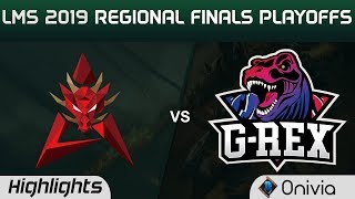 HKA vs GRX Highlights Game 3 LMS 夏季職業聯賽 2019 Regional Finals Hong Kong Attitude vs G Rex by Onivia