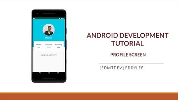 Android Development Tutorial - Design Profile Screen