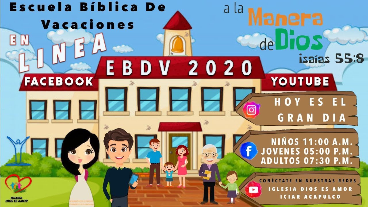 Escuela Bíblica de Vacaciones 2020 Clase NIÑOS (Día 3) - YouTube