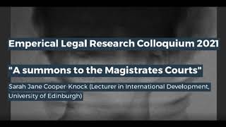 Edinburgh Legal Research Network Colloquium - Part 2